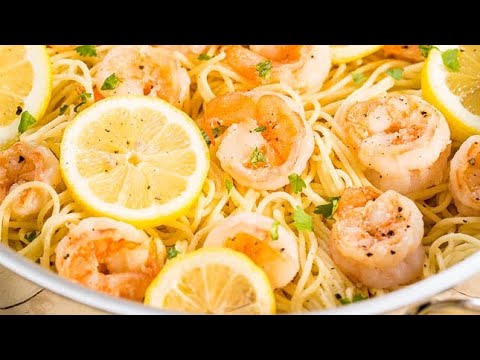 Spicy Butter Garlic Shrimp Pasta Recipe | How To Make Butter From Cream | How To Make Butter | Buter