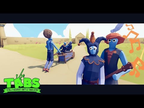 Annoying Trio! Wheelbarrow+Jester+Bard vs Every Unit 1/2 - TABS Unit Possession Update