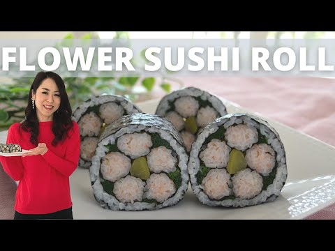 How to Make Flower Sushi Roll - Japanese Girl's Festival