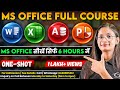MS Office Full Course In One Shot Just 6 Hours MS Word Excel PowerPoint Access Step By Step