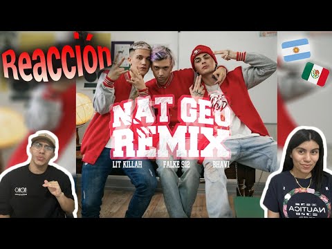 MEXICANOS REACCIONAN 🇲🇽🇦🇷II Falke 912, Bhavi Ft. LIT Killah - Nat Geo Remix [Video Oficial] 🕸🦁