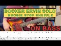 Booker Ervin - Boogie Stop Shuffle solo transcription with TAB