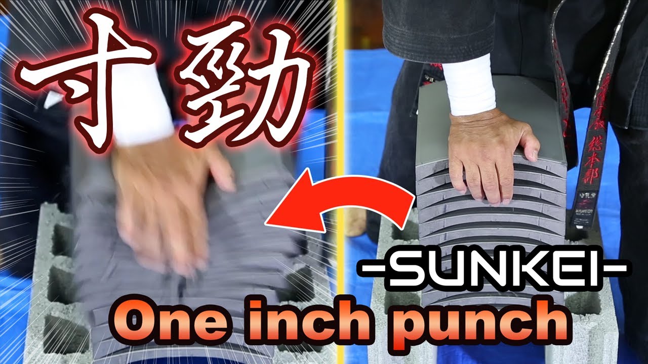 【寸勁】OKINAWA KARATE SKILL  One inch punch | Kiyoshi yogi from YOGIkaikan okinawa ブルース・リーも使った超近距離空手技