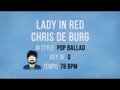 Lady In Red - Karaoke Backing Track - Lower Key