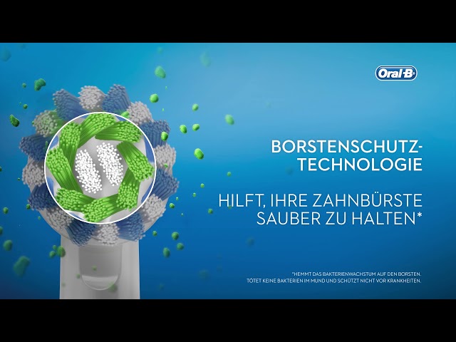 Video teaser for Oral-B Cross Action Aufsteckbürsten mit Bakterienschutz