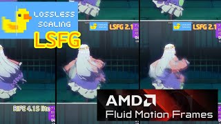 2024年フレーム補間性能比較（リアルタイム再生/アニメ動画）AMD Fluid Motion Frames (AFMF)/Lossless Scaling(LSFG)/RIFE（AIフレーム補完）