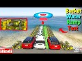 Indian Cars Vs Bucket Water Ramp Test GTA 5