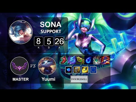Support Sona vs Yuumi - LOL EUW Master Season 12 Patch 12.2
