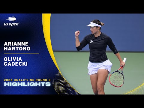 Arianne Hartono vs. Olivia Gadecki Highlights | 2025 US Open Qualifying Round 2