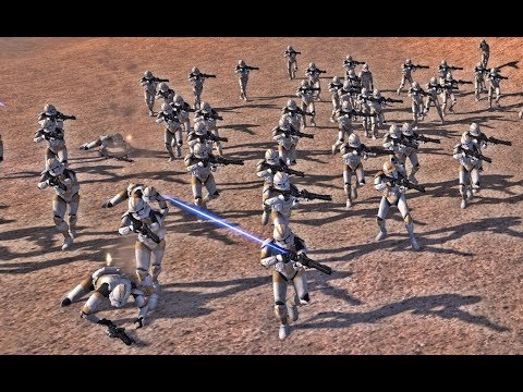 501st Legion vs 212th Attack Battalion (300 v 300) - Star Wars Galaxy at War