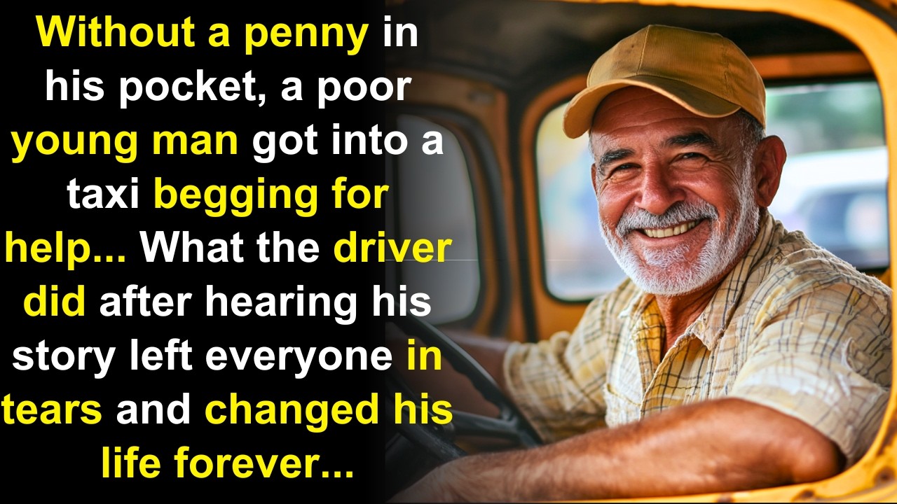 WITHOUT A PENNY IN HIS POCKET A POOR YOUNG MAN GOT INTO A TAXI BEGGING FOR HELP, WHAT THE DRIVER DID