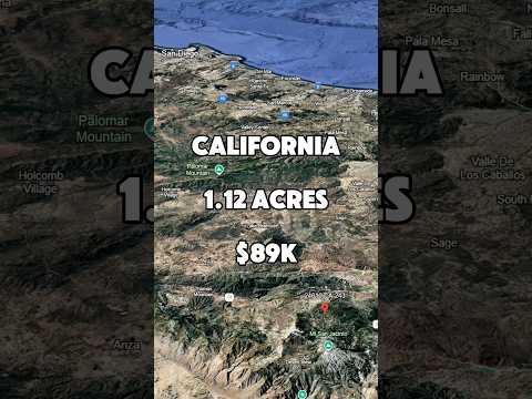 1.12 Acres in California for $89K. #shorts #foryou #california #land #fyp #landcentury #realestate