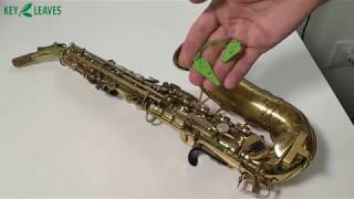 Key Leaves Soprano Saxophone Care Product to stop sticky G sharp, E flat and C sharp pads.
