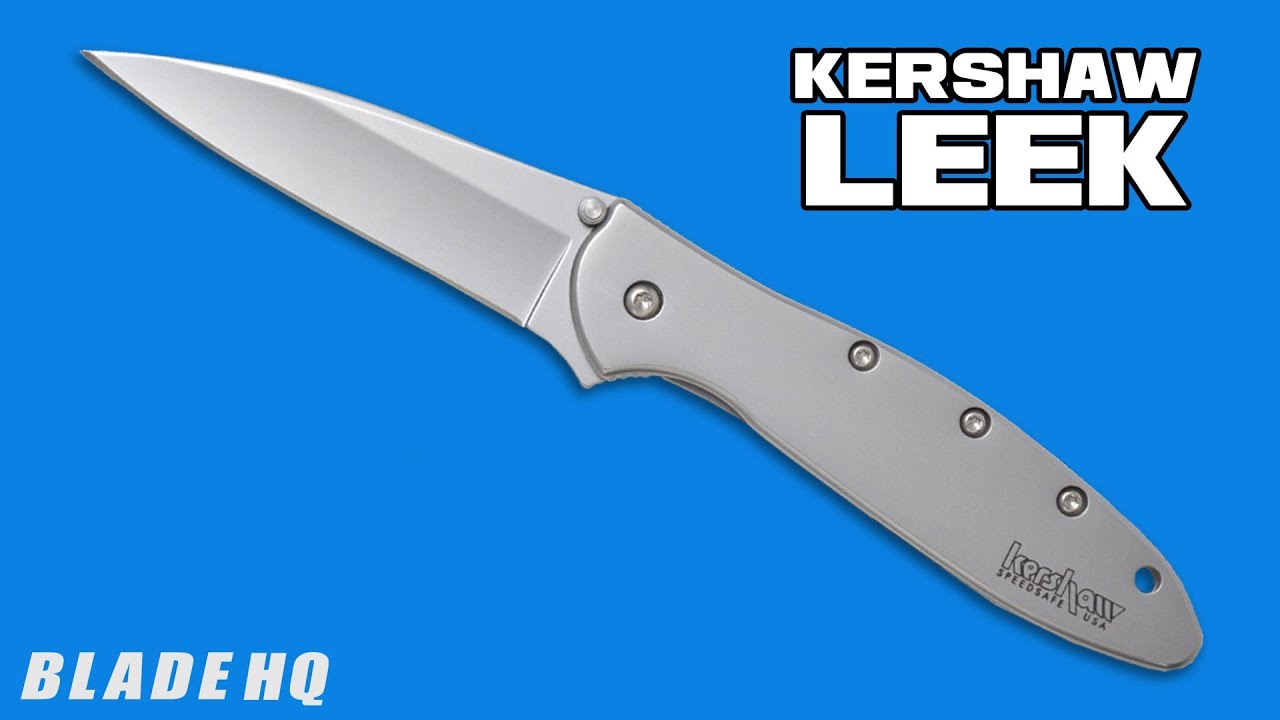 Kershaw Leek Assisted Opening Knife Stainless Steel (3" Bead Blast) 1660