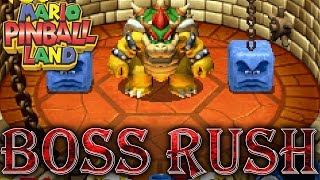 Mario Pinball Land - All Bosses & Ending (No Items)