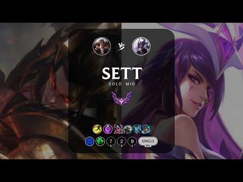 Sett Mid vs Syndra - EUW Master Patch 13.14