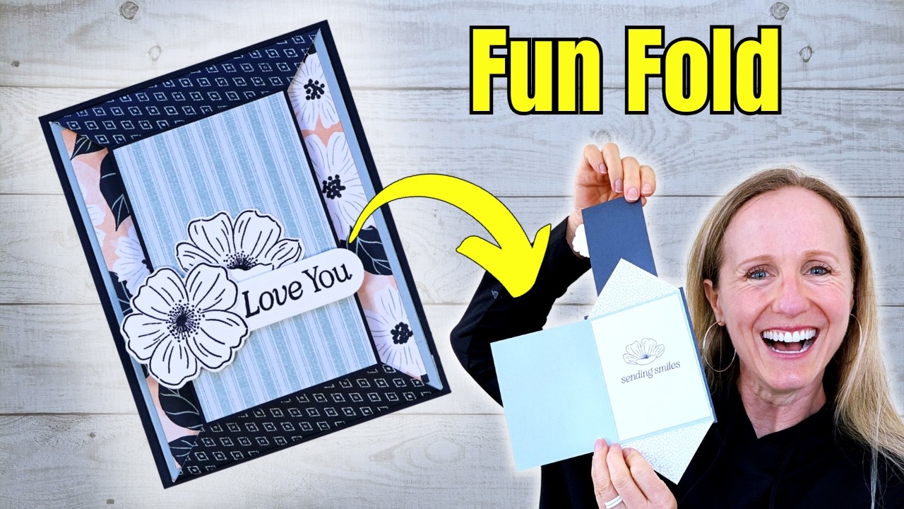 How to Make a Double Point Fun Fold Card | Easy Card Making Tutorial + Smart Paper Tips
