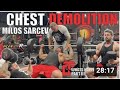 MILOS 'THE NEW GIANT KILLER' CHEST DEMOLITION DAY IN THE LIFE IN LAS VEGAS FOOD PORN