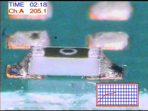 SMT : Sample #07 Solder fillet forming in Reflow oven