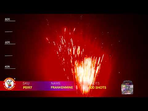 1.4G FIREWORKS: P5197 FRANKENMINE 100 SHOT