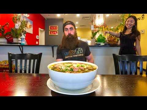 MORE THAN FIFTY PEOPLE HAVE FAILED THIS $65 PHO CHALLENGE! | BeardMeatsFood