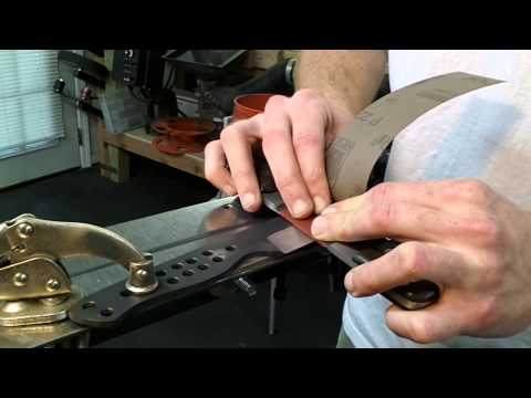 Knifemaking: Hand Sanding the Plunge