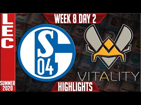 S04 vs VIT Highlights | LEC Summer 2020 W8D2 | Schalke 04 vs Vitality