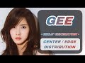 Gee – Girls’ Generation | Center/Edge Distribution