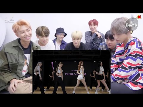 BTS REACTION BLACKPINK -'Pink Venom' Dance Practice Video