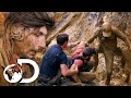 Parker Nearly Falls To His Death After A Dam Burst! | Gold Rush: Parker's Trail