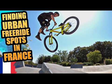 FINDING URBAN MTB FREERIDE SPOTS AND AN INSANE BIKE PARK IN FRANCE!