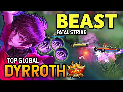 Brutal Damage! Dyrroth Best Build 2021 | Top Global Dyrroth Gameplay | Mobile Legends✓