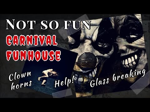 Carnival Funhouse | Creepy Ambience Theme for Halloween 🍬 1 Hour Atmosphere | Mechanical & Clowns