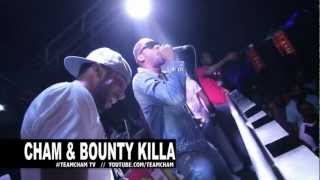 CHAM AND BOUNTY KILLER SNEAKS UP AND TEARS DOWN COLLEGE PARTY @ UWI JAMAICA 2012