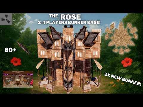 THE ROSE•CIRCLE BUNKER BASE•DUO/TRIO/QUAD•OPENCORE•ONLINE & OFFLINE PROTECTION•CHEAP•RUSTBASE 2025