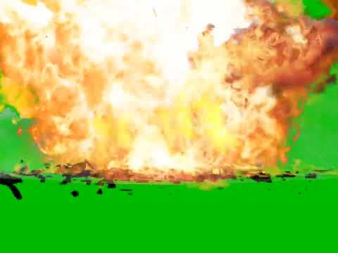 explosion green screen