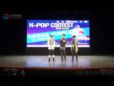 160730 JJCC - 더블제이씨 Simba & Eddy at Kpop Contest 2016 In India