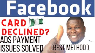 Facebook ads payment DECLINED, problem solved | best method 2022. #facebookadsaccount #facebook