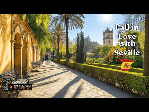 Seville Spain Walking Tour - Discover Historic Landmarks & Beautiful Parks - Relaxing 4K ASMR