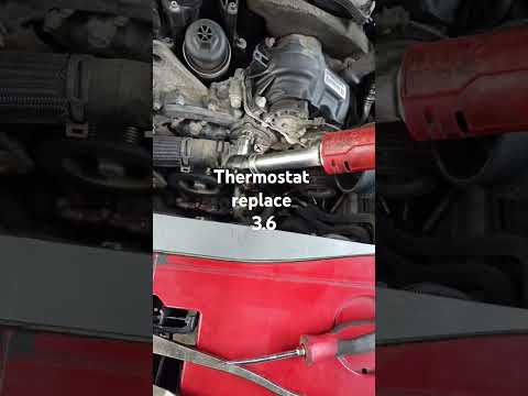 2016 dodge durango journey and most chrysler with 3.6 engine thermostat replace easy fix #dodge