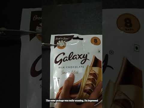 Unpacking galaxy milk chocolate package|#youtubeshorts #lulumall #galaxychocolate