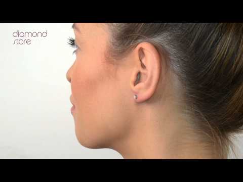 FG23 52Y - 0.30ct Diamond Stud Earrings In 18K White Gold