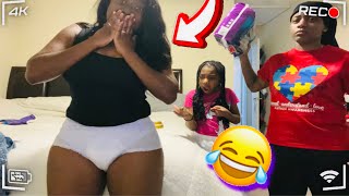 WEARING A DIAPER TO BED PRANK ON MY FIANCE AND DAU