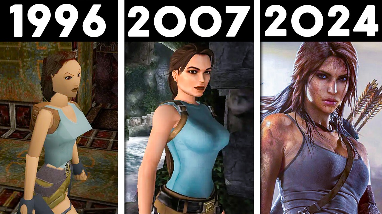 EVOLUÇÃO INCRÍVEL DE TOMB RAIDER