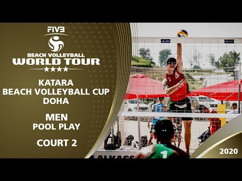 Pool Play - Court 2 | Full Day | 4* Doha (QAT) - 2020 FIVB Beach Volleyball World Tour