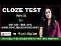 Cloze Test Concept Best Tricks By Rani Mam English For SSC CGL BANK PO CDS NDA Part 31