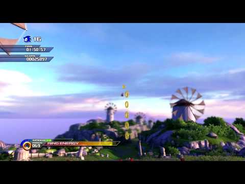 Sonic Unleashed (PS3) Apotos Windmill Isle Daytime Stages