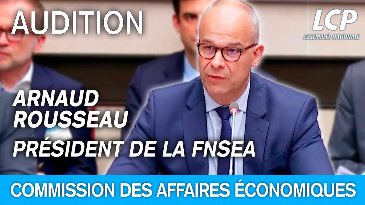 Souveraineté en matière agricole : audition des dirigeants de la FNSEA à l'Assemblée nationale