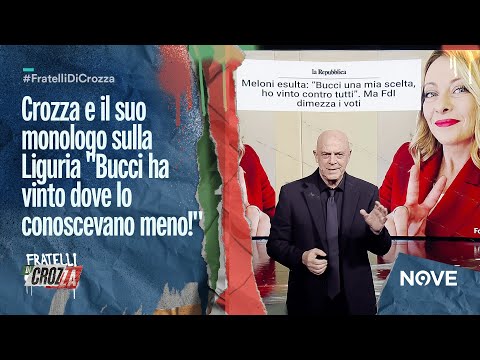 Crozza e il suo monologo sulla Liguria "Bucci ha vinto dove lo conoscevano meno!"