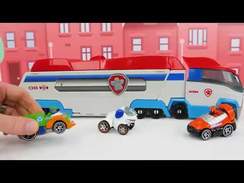 Toy Learning Video for Kids - Paw Patrol True Metal Vehicles Biggest Race! @NobruTV